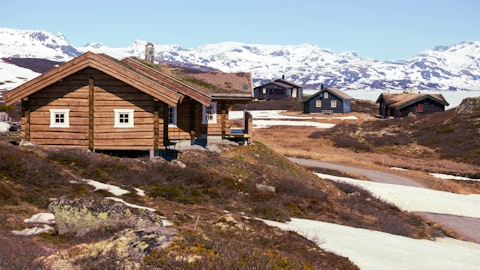 En brun hytte