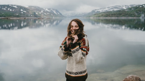 Tre personer ute på tur